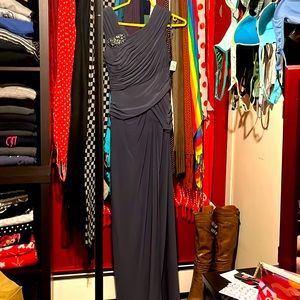 Adrianna Papell gray/silver Evening Dress